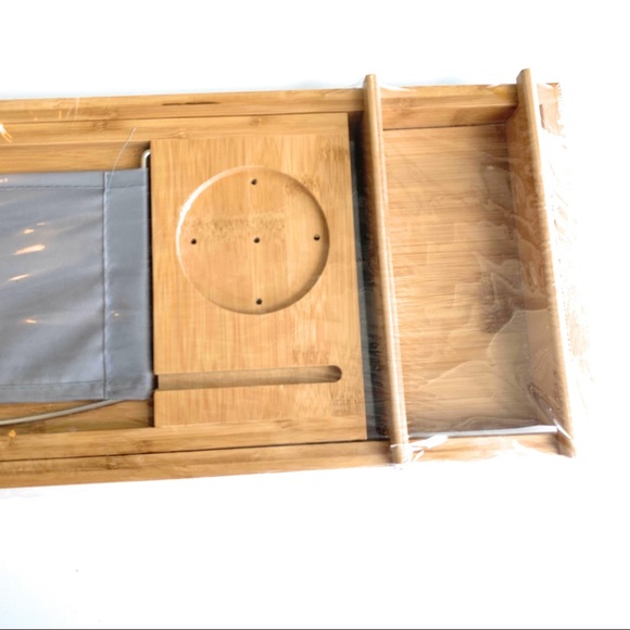Expandable Bamboo Bathtub Caddy Tray - Picture 5 of 6